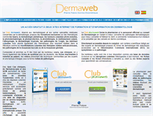Tablet Screenshot of dermaweb.com